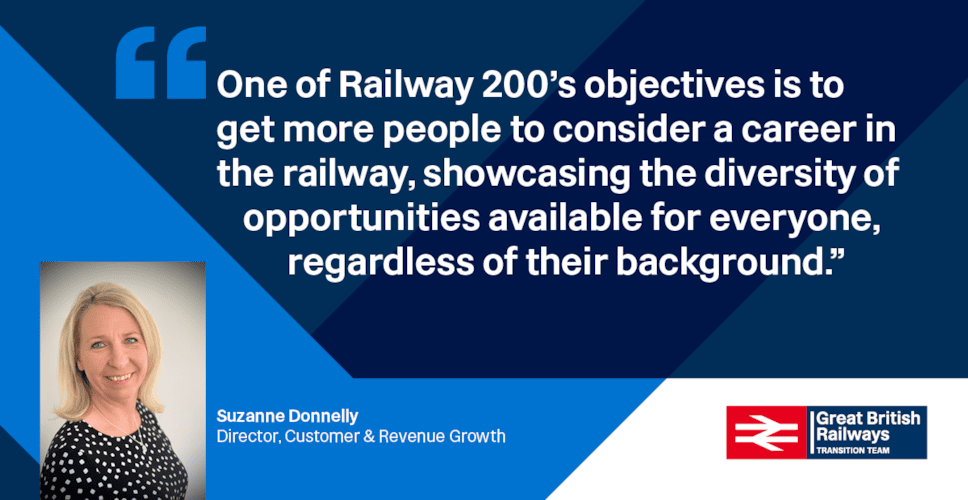 Suzanne Railway 200 - diversity of staff quote from Rail Director Dec 2024