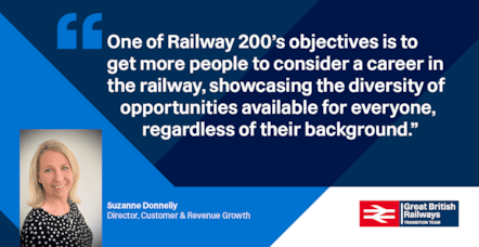 Suzanne Railway 200 - diversity of staff quote from Rail Director Dec 2024