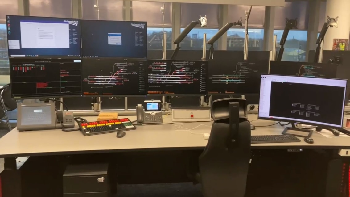 New Crewe signalling workstation at Manchester Rail Operating Centre