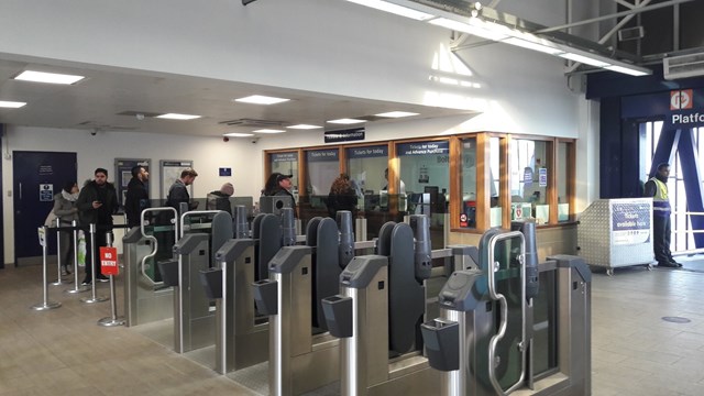 Bolton station ticket gates