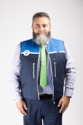 TfL gilet and formal shirt Trams tie: TfL gilet and formal shirt Trams tie