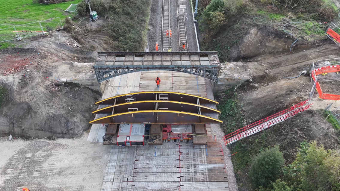 Crawshaw Woods Bridge and SPMT