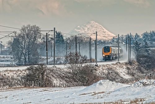 Stephen's snowy railway scene is picture perfect