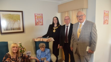 Mrs Laing 100th birthday 8.10.26