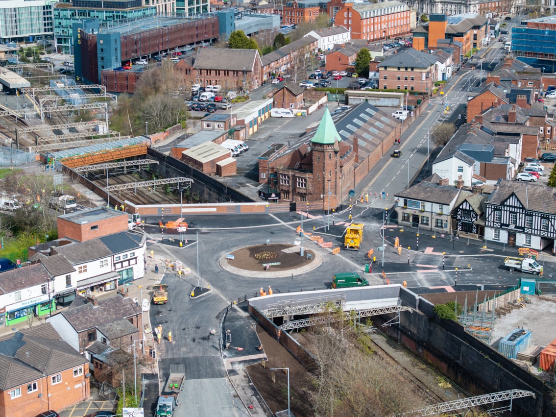 Greek Street roundabout (1)