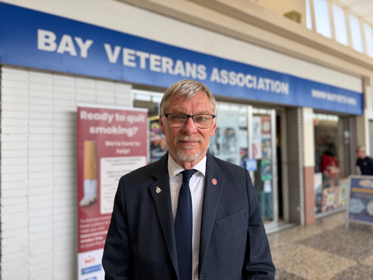 Armed Forces and Veterans Champion, Councillor Gary Kniveton in Morecambe