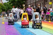 TfL Image - Great Ormond Street holds a Car Free Day outside Great Ormond Street Hospital in 2020: TfL Image - Great Ormond Street holds a Car Free Day outside Great Ormond Street Hospital in 2020