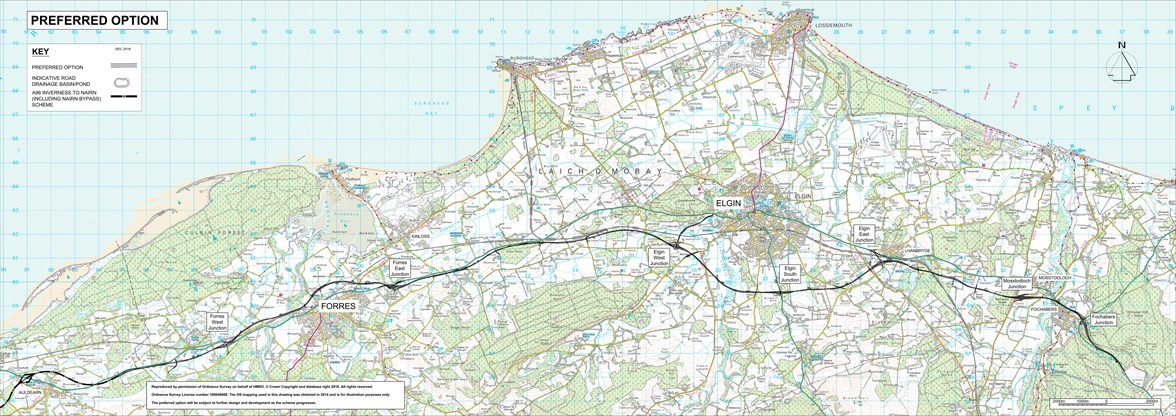 A96 Hardmuir to Fochabers preferred option