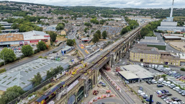 Road closures in Huddersfield area to facilitate rail upgrades: Huddersfield Viaduct - Northgate