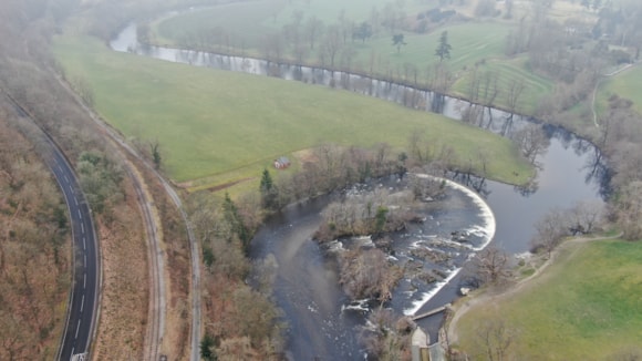 River restoration tops the agenda at Llandudno conference: Horseshoe Falls - River Dee - credit NRW