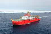 RRS Sir David Attenborough in front of A23a iceberg, 1 Dec 2023 (2) (Credit. Theresa Gossman, Matthew Gascoyne, Christopher Grey): RRS Sir David Attenborough in front of A23a iceberg, 1 Dec 2023 (2) (Credit. Theresa Gossman, Matthew Gascoyne, Christopher Grey)