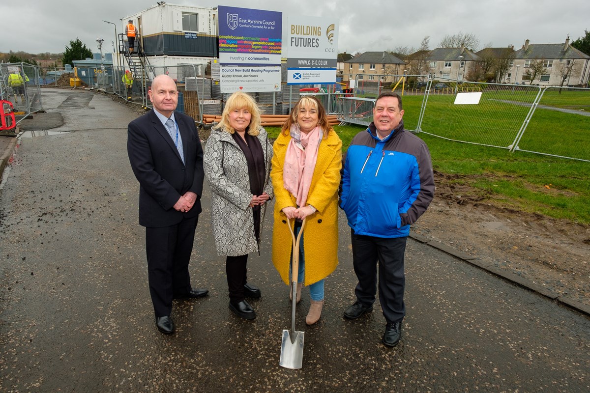 Cllrs Todd and Reid with local member Cllr Alyson Simmons