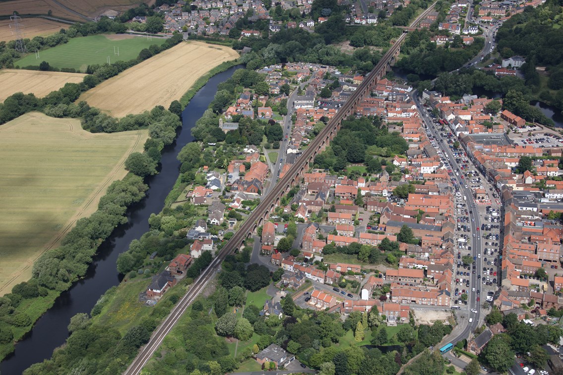 Yarm Viaduct aerial shot (3), Network Rail