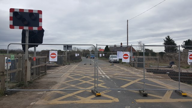 Balderton level crossing will reopen on Friday 24 March