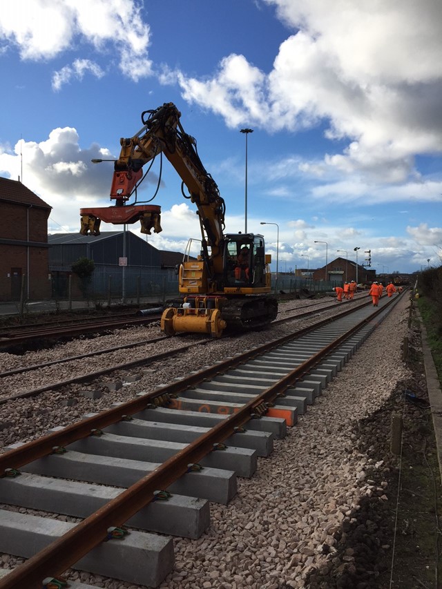 NYL Track panels being laid