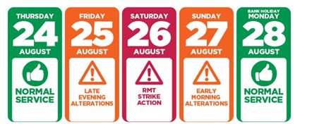 August bank holiday weekend - TPE's travel advice calendar