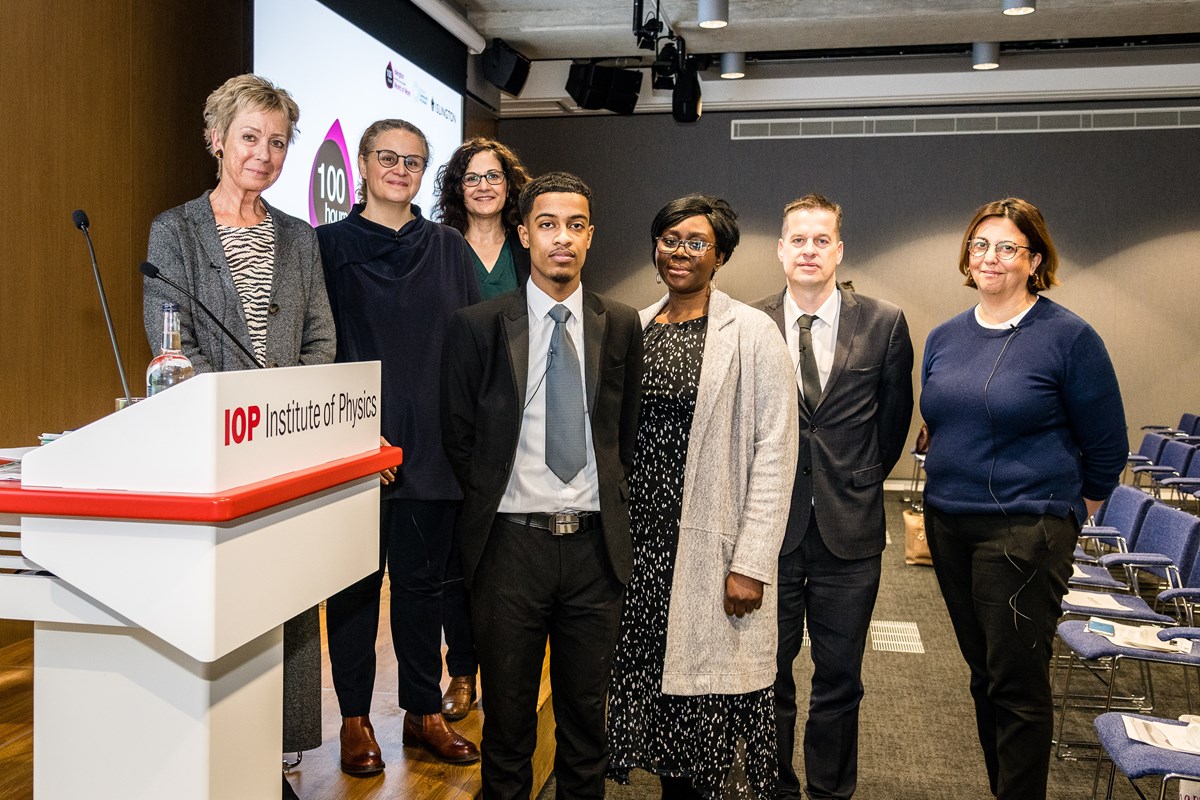 Panellists at the World Of Work launch event included (from left) Jo Dibb, Rachel Engel, Cllr Asima Shaikh, Usama Mohamed, Jenny Lewis, Matthew Blood and Rachel Youngman.