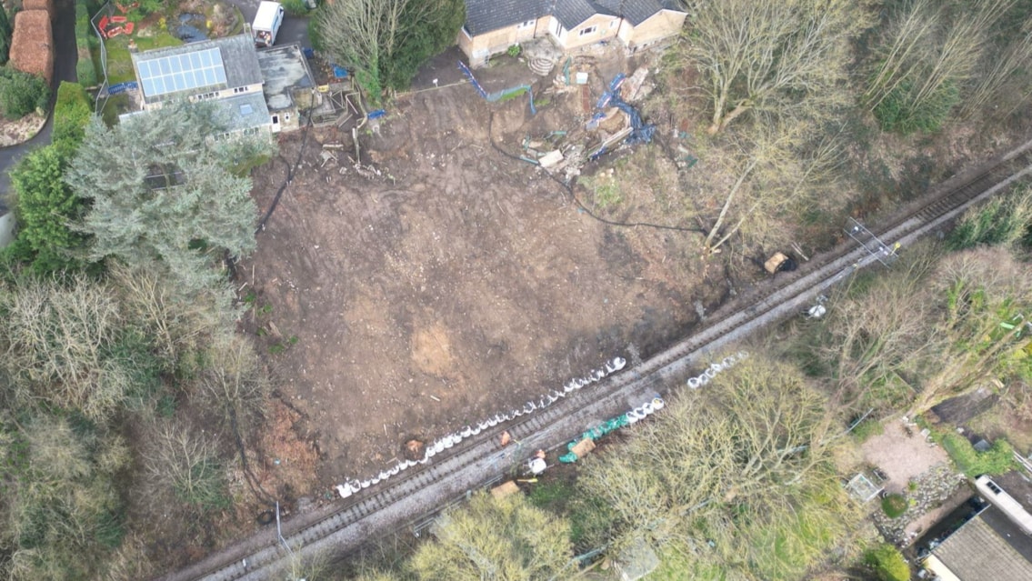 Site of the Baildon landslip, Network Rail (1) cropped