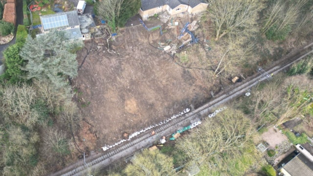 Site of the Baildon landslip, Network Rail (1) cropped