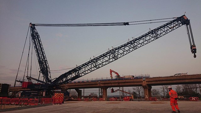 Key rail upgrades completed on West Coast main line over Easter weekend: Bletchley flyover removal (1)