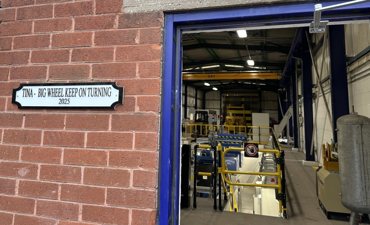 Image shows entrance to Wheel Lathe at Allerton
