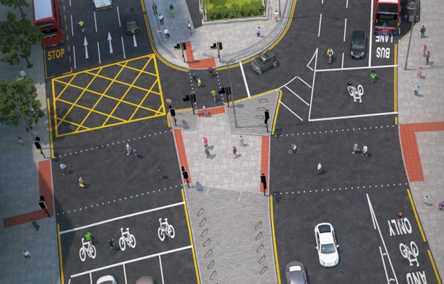 TfL Image - Cycleway 34 CGI view (2)