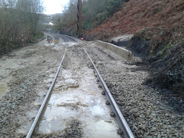 Over 150 tonnes of debris will need to be cleared before the line can reopen