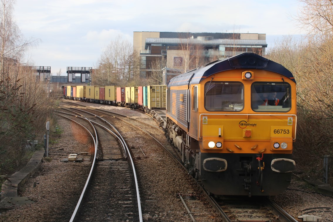 Freight containers at Lincoln