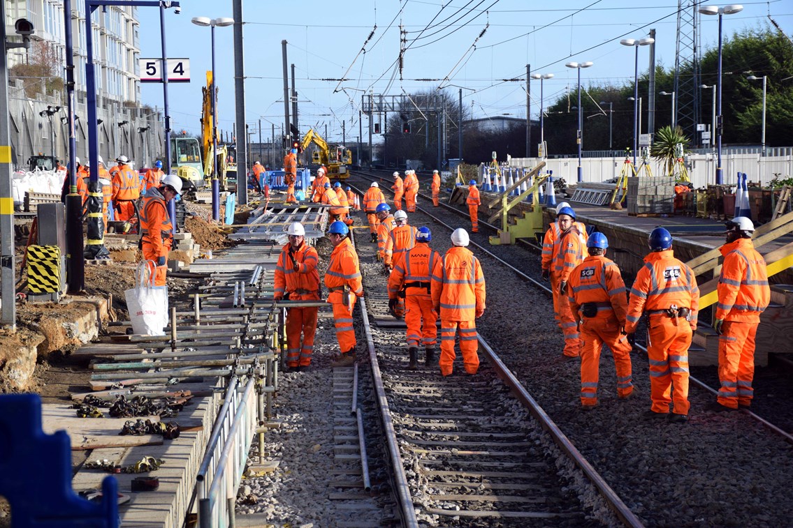 Hayes & Harlington station upgrade work