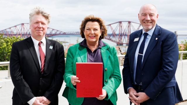 Mark Watson, Fiona Hyslop, Alan Ross - Forth Bridge: Mark Watson, Fiona Hyslop, Alan Ross - Forth Bridge
