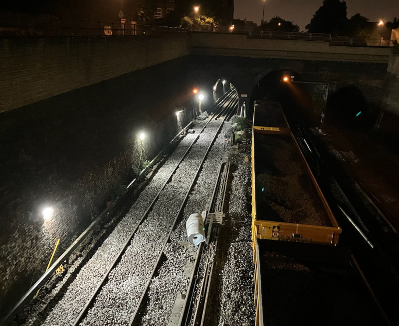 New Cross at night