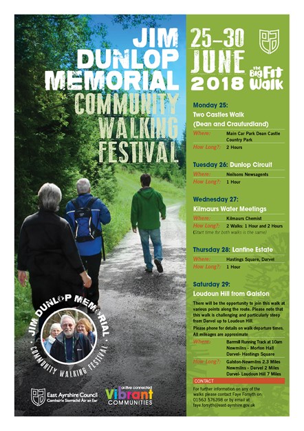 Jim Dunlop Walking Festival poster PRINT 18-2