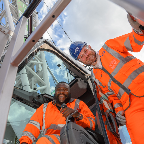 HS2's first diesel-free construction site