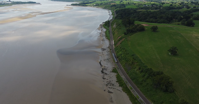 Severn estuary drone shot3