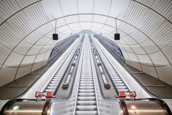 Global Image - Bond Street Elizabeth line escalators