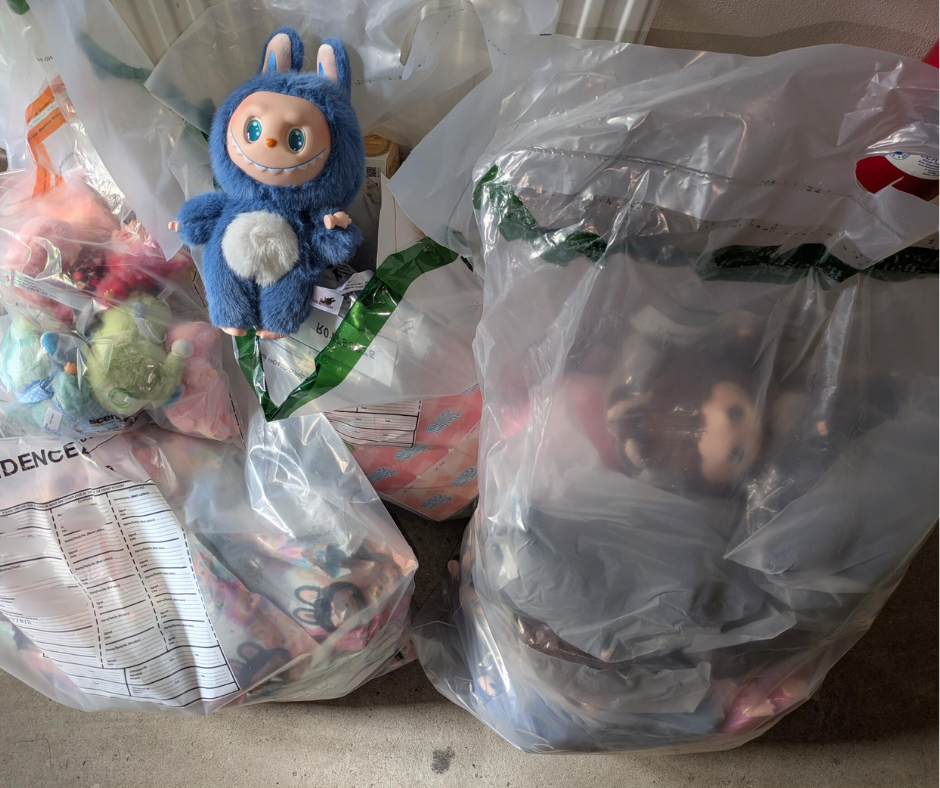 Counterfeit soft toys seized in Elgin.