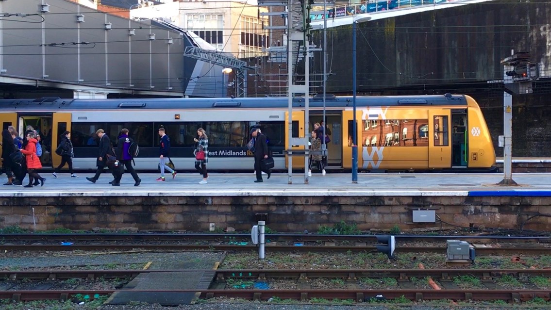 Train passengers warned of very busy trains this Saturday due to strike action: West Midlands Railway service at Birmingham New Street station