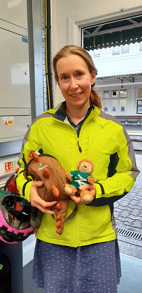 Lost monkey and rucksack returned to Kayna Tregay at Bristol Temple Meads
