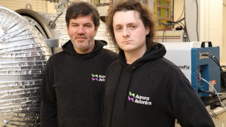 LtoR Rowland Fraser and Oren Smith-Carpenter, co-founders Aurora Avionics-2