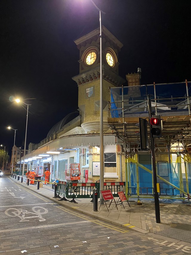 Eastbourne station works