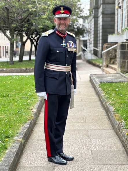 Lord-Lieutenant of Moray Alistair Monkman CBE full length