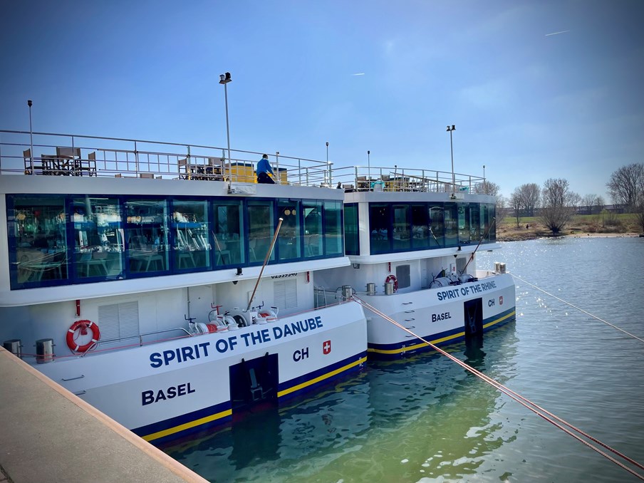 Spirit of the Rhine and Spirit of the Danube named in Arnhem