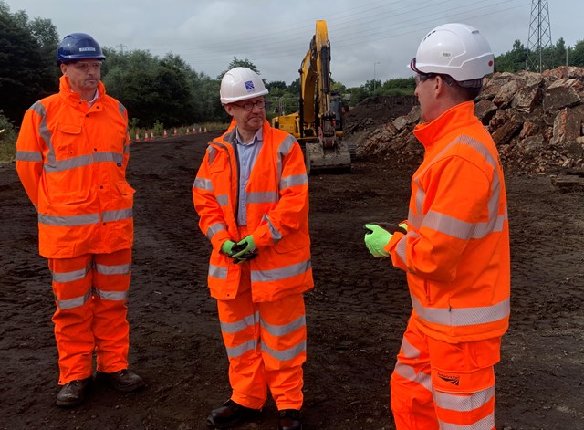 Minister sees first-hand Levenmouth Rail link progress: Patrick Harvie at Levenmouth