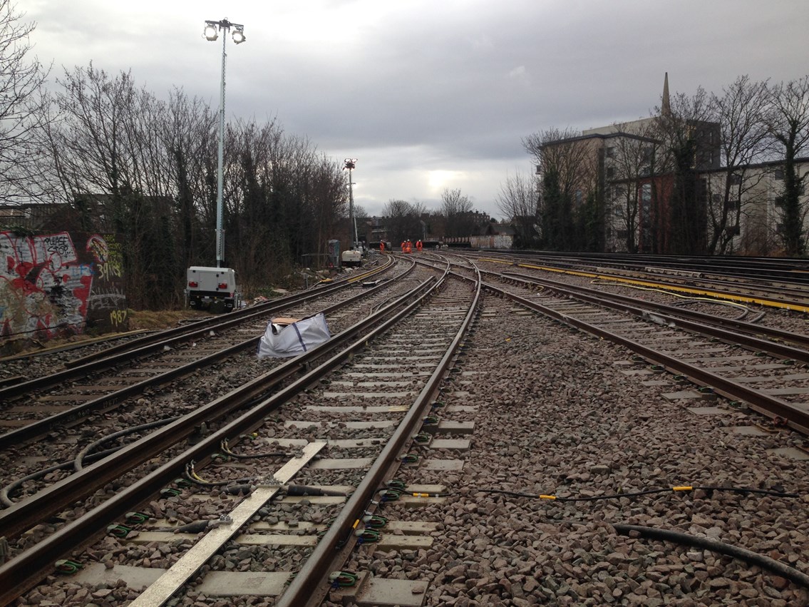lewisham sunday 3: New railway laid at Lewisham after derailment