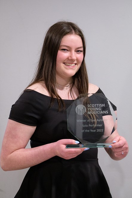 Emily from Stewarton Academy, young musician competition winner