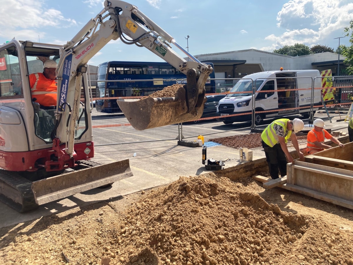 York bus depot electric work starts June 2023 1
