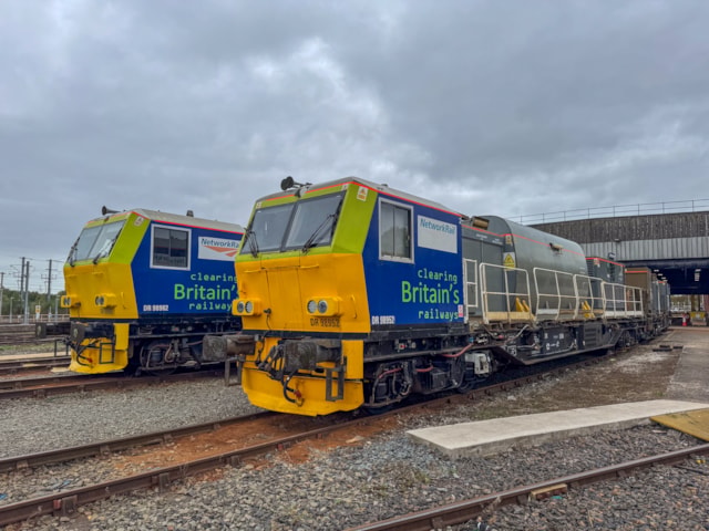 Leafbuster trains at Wigan depot 2: Leafbuster trains at Wigan depot 2