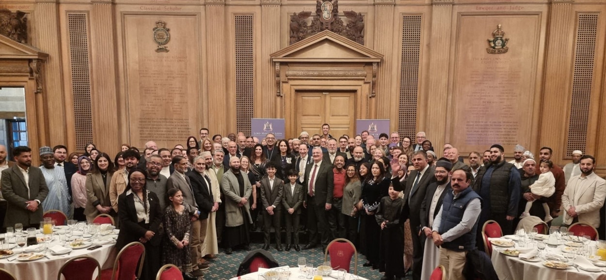 Iftar 2: A group shot of guests at the 2026 iftar meal