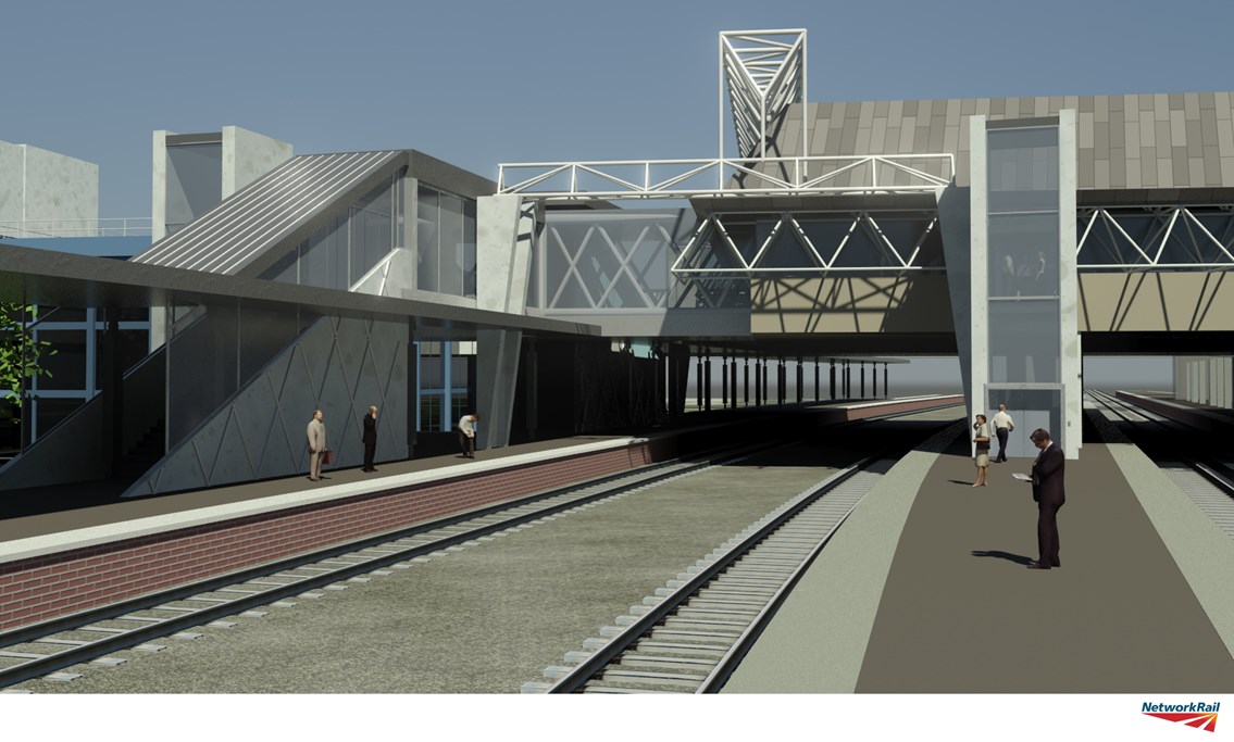 Gatwick Airport_8: How the upgraded station at Gatwick Airport will look:
Looking south from Platforms 5 & 6