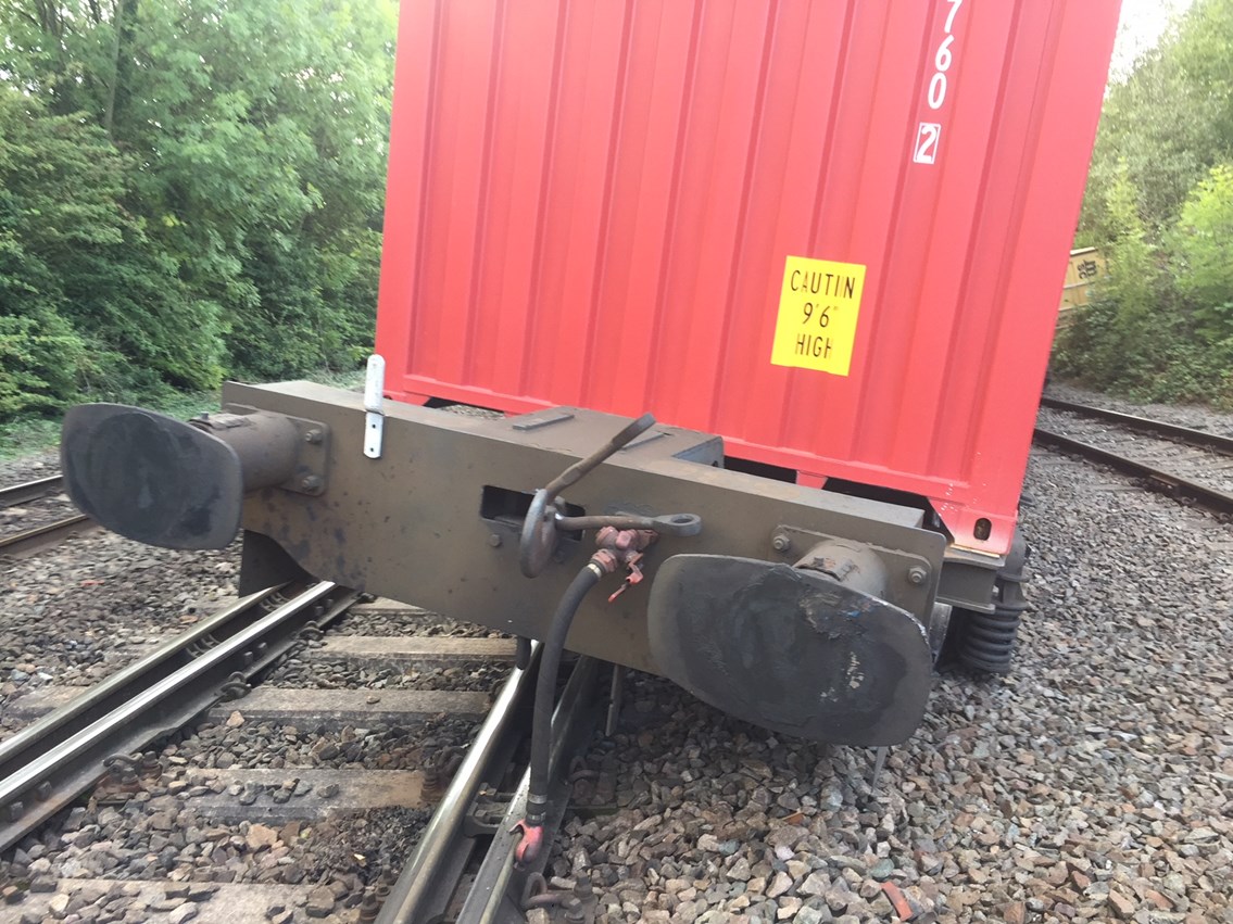 Coleshill derailed freight train-5